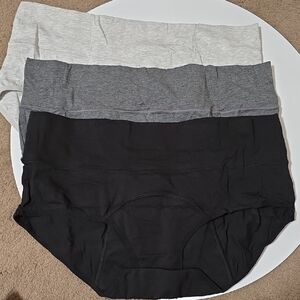 Women's Black, Gray, and White Panties-Period Panties